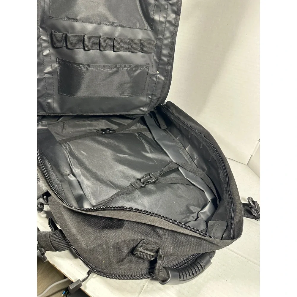 Black‎ Tactical Backpack Multi-Pocket Military Style MOLLE Rucksack Heavy Duty
